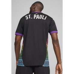 Męska koszulka FC St. Pauli 24/25 PUMA Black White. Białe koszulki sportowe męskie Puma, l, bez wzorów, bez kołnierzyka, bez ramiączek, do piłki nożnej. Za 376.00 zł.