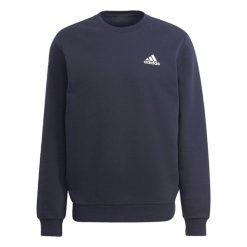 Essentials Fleece Sweatshirt. Białe bluzy męskie Adidas, s, bez wzorów, bez kaptura. Za 141.99 zł.