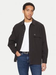 Calvin Klein Jeans Koszula J30J326724 Czarny Regular Fit. Czarne koszule męskie Calvin Klein Jeans, l, bez wzorów, z bawełny, bez kołnierzyka, bez ramiączek. Za 309.99 zł.