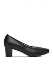 Rieker Półbuty 44650-04 Czarny. Czarne półbuty damskie Rieker, bez wzorów, ze skóry, bez obcasa, na obcasie, bez zapięcia. Za 339.99 zł.