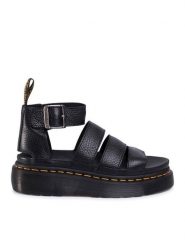 Dr. Martens Sandały Clarissa II Quad 24476001 Czarny. Czarne sandały damskie Dr. Martens, bez wzorów, ze skóry, bez obcasa, na płaskiej podeszwie, bez zapięcia. Za 443.93 zł.