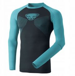 Bluza termoaktywna Dynafit Speed Dryarn L/S Tee - storm blue. Niebieskie bluzki z długim rękawem męskie NoName, l, bez wzorów, bez kaptura. Za 411.93 zł.