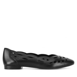Baleriny Lasocki. Czarne baleriny damskie Lasocki, bez wzorów, bez obcasa. Za 169.99 zł.