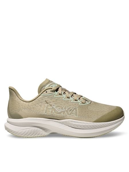Hoka Buty do biegania Mach 6 Fille 1147553 Beżowy. Brązowe buty sportowe chłopięce HOKA, bez wzorów, z materiału, bez zapięcia, do biegania. Za 349.99 zł.