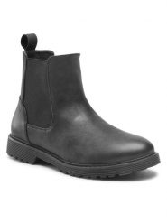 Clara Barson Sztyblety WS2612-04 Czarny. Czarne botki damskie Clara Barson, ze skóry, bez obcasa, na płaskiej podeszwie, bez zapięcia. Za 149.99 zł.