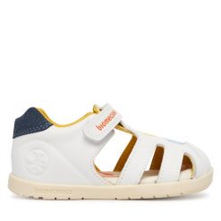 Sandały Biomecanics. Białe sandały chłopięce Biomecanics, bez zapięcia. Za 259.99 zł.