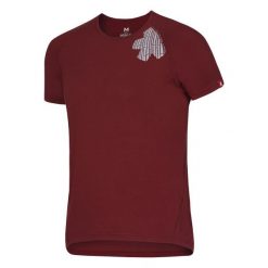 Koszulka Ocun Bamboo Blossom. Czerwone koszulki sportowe męskie Ocun, l, bez wzorów, z włókna, bez kołnierzyka, bez ramiączek, wspinaczkowe. Za 135.99 zł.