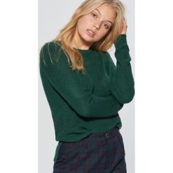 Sweter basic - Khaki. Brązowe swetry damskie Cropp. Za 49.99 zł.