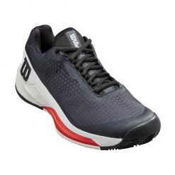 Buty do tenisa męskie Wilson Rush Pro 4.0. Czarne buty sportowe męskie Wilson, z materiału, bez zapięcia, tenisowe. Za 570.55 zł.