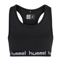 Biustonosz dla dziewczynki Hummel hmlmimmi. Czarne buty sportowe dziewczęce Hummel, bez wzorów, bez zapięcia, na fitness i siłownię. Za 147.00 zł.