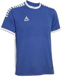 Koszulka Piłkarska męska Select MONACO niebieska. Niebieskie koszulki sportowe męskie Select, m, bez wzorów, z materiału, bez kołnierzyka, bez ramiączek, do piłki nożnej. Za 224.85 zł.