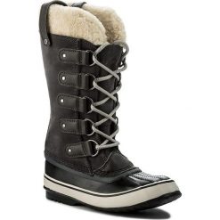Śniegowce SOREL - Joan Of Arctic Shearling NL2393 Dark Grey/Black 089. Szare kozaki damskie Sorel, z gumy. W wyprzedaży za 449.00 zł.