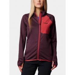 Bluza Polarowa Damska Columbia Triple Canyon Grid. Czerwone bluzy sportowe damskie Columbia, s, bez wzorów, z polaru, bez kaptura, trekkingowe. Za 389.00 zł.