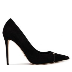 Szpilki Elisabetta Franchi. Czarne szpilki damskie Elisabetta Franchi, bez wzorów, bez obcasa, bez zapięcia. Za 2,099.00 zł.
