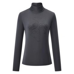 Damski sweter z golfem Euro-Star Ariana. Brązowe swetry damskie EURO-STAR, m, bez wzorów, z materiału, retro, bez kołnierzyka, bez ramiączek, długie, bez kaptura. Za 301.50 zł.