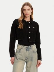 ONLY Kurtka jeansowa Woder 15256098 Czarny Regular Fit. Czarne kurtki damskie Only, l, bez wzorów, z bawełny, bez kaptura. Za 129.99 zł.