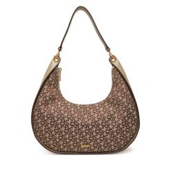 Torebka DKNY. Brązowe torebki do ręki damskie DKNY, bez wzorów, klasyczne, bez dodatków. Za 579.99 zł.