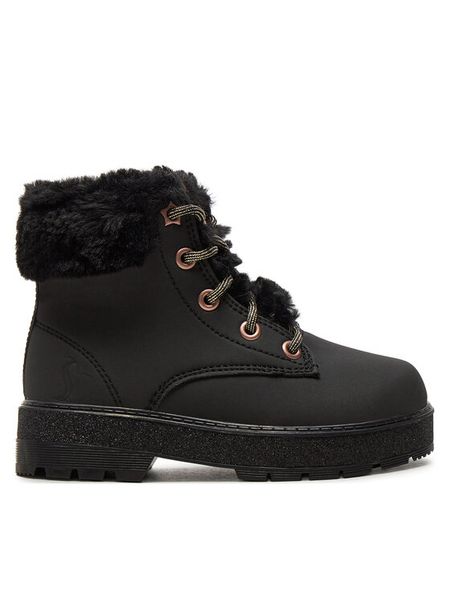 Skechers Trapery Street Glitz 310952L Czarny. Czarne buty zimowe dziewczęce Skechers, bez wzorów, ze skóry, bez zapięcia. Za 299.99 zł.