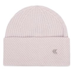 Czapka Calvin Klein. Fioletowe czapki i kapelusze damskie Calvin Klein, na zimę, bez wzorów. Za 169.99 zł.