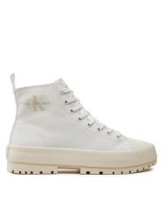 Calvin Klein Jeans Trampki YW0YW01519 Biały. Białe trampki i tenisówki damskie Calvin Klein Jeans, bez wzorów, z jeansu, bez zapięcia. Za 359.99 zł.