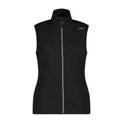 Damska kurtka bez rękawów CMP. Czarne kurtki damskie CMP, m, bez wzorów, z softshellu, bez kaptura, trekkingowe. Za 309.00 zł.