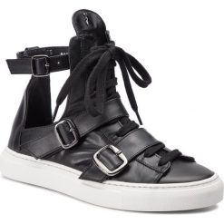 Sneakersy PATRIZIA PEPE - 2V8847/A3KW-K103 Nero. Czarne półbuty damskie Patrizia Pepe, bez wzorów, ze skóry, bez obcasa, na płaskiej podeszwie, bez zapięcia. W wyprzedaży za 609.00 zł.