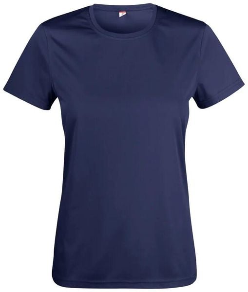 Clique Basic Active-T Women koszulka damska 100% poliester UV/50 – dark navy. Niebieskie koszulki sportowe damskie CLIQUE, l, bez wzorów, z poliesteru, bez kołnierzyka, bez ramiączek, na fitness i siłownię. Za 103.61 zł.