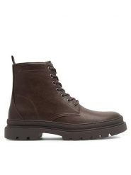 Lasocki Kozaki 121AM1399 Brązowy. Brązowe kozaki męskie Lasocki, ze skóry. Za 119.99 zł.