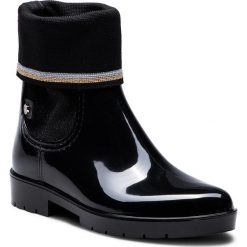 Kalosze TOMMY HILFIGER - Knitted Sock Rain Bo FW0FW03565 Black 990. Czarne kozaki damskie Tommy Hilfiger, z materiału, bez obcasa. W wyprzedaży za 249.00 zł.
