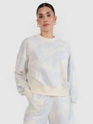 4F Bluza dresowa nierozpinana bez kaptura damska - multikolor M. Bluzy damskie 4f, m, bez wzorów, z bawełny, bez kaptura. W wyprzedaży za 99.99 zł.