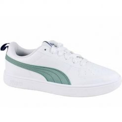 Buty do chodzenia damskie Puma Rickie Jr. Białe obuwie sportowe damskie Puma, bez wzorów, z gumy, trekkingowe. Za 262.00 zł.