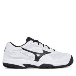 Buty do tenisa Mizuno. Białe buty sportowe męskie Mizuno, bez zapięcia, tenisowe. Za 229.99 zł.
