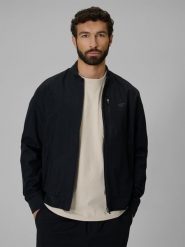 4F Kurtka przejściowa membrana 5000 męska - czarna XL. Czarne kurtki męskie 4f, m, bez wzorów, sportowe, bez kaptura. Za 349.99 zł.