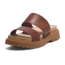 Klapki damskie Timberland Clairemont Way. Brązowe klapki damskie Timberland, trekkingowe. Za 359.99 zł.