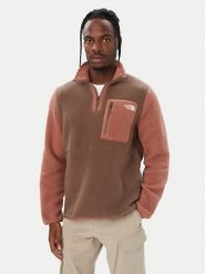 The North Face Polar Yumiori NF0A883S Brązowy Regular Fit. Brązowe bluzy męskie The North Face, m, bez wzorów, z polaru, bez kaptura. Za 399.99 zł.