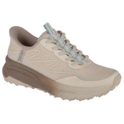 Buty sportowe Sneakersy damskie, Slip-Ins: Switch Back - Mist. Brązowe obuwie sportowe damskie Skechers, bez wzorów, z syntetyku, trekkingowe, Skechers Sport. Za 379.99 zł.
