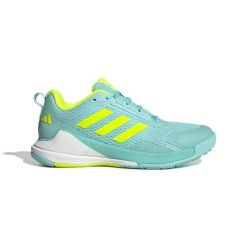 Damskie buty halowe adidas Novaflight 2. Niebieskie obuwie sportowe damskie Adidas, bez wzorów, z gumy, do siatkówki. Za 464.05 zł.