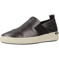 Buty GEOX J AVEUP GIRL Szary. Szare obuwie sportowe damskie Geox, bez wzorów, ze skóry, na fitness i siłownię. Za 189.99 zł.