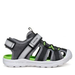 Sandały Geox. Czerwone sandały dziewczęce Geox, bez zapięcia. Za 299.99 zł.