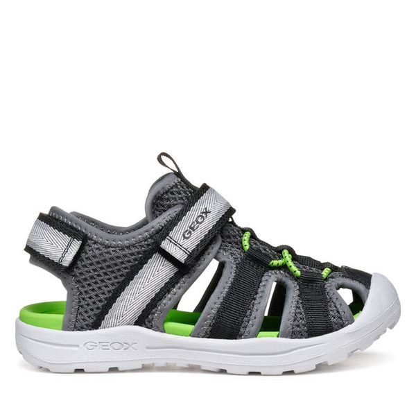 Sandały Geox. Czerwone sandały dziewczęce Geox, bez zapięcia. Za 289.99 zł.