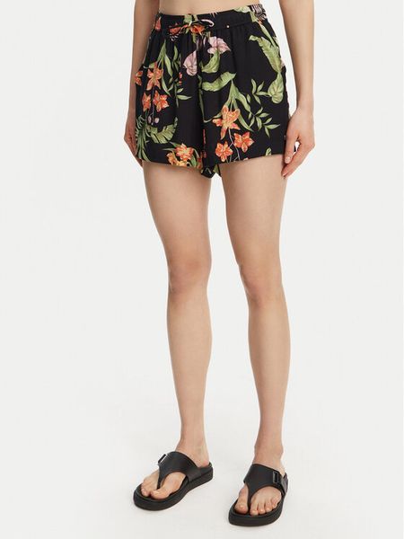 Roxy Szorty materiałowe ERJNS03585 Czarny Regular Fit. Czarne szorty damskie Roxy, s, bez wzorów, z materiału. Za 199.99 zł.