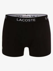 Lacoste Obcisłe bokserki pakowane po 3 szt. Mężczyźni Bawełna czarny, L. Czarne bokserki męskie Lacoste, l, bez wzorów, z bawełny. Za 209.95 zł.