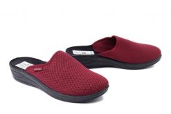 METEOR 709 Marianna bordowy, kapcie damskie. Czerwone kapcie damskie Meteor, bez wzorów. Za 50.99 zł.