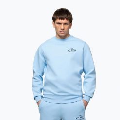 Bluza męska Pitbull Sampson Crewneck Sweatshirt. Niebieskie bluzy męskie PITBULL, m, bez wzorów, z bawełny, bez kaptura. Za 239.99 zł.