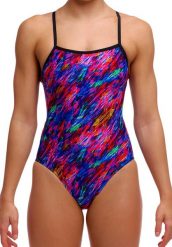 Strój do pływania menstruacyjny FUNKITA Big Bang - Swim Secure Single Strap. Brązowe kostiumy jednoczęściowe damskie FUNKITA, s, bez wzorów, z elastanu, sportowe, na fitness i siłownię. Za 289.00 zł.