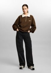Bluza sportowa damska Prosto Coach bez kaptura. Brązowe bluzy damskie Prosto., m, bez wzorów, z dzianiny, bez kaptura. Za 203.99 zł.