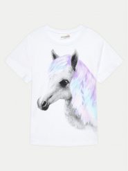 Coccodrillo T-Shirt WC4143205VGC Biały Regular Fit. Białe t-shirty i topy dla dziewczynek COCCODRILLO, bez wzorów, z bawełny, bez ramiączek. Za 29.99 zł.