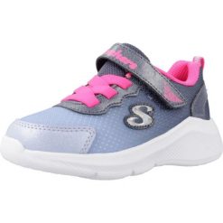 Buty SKECHERS SWIFTERS - CUTI Niebieski. Niebieskie obuwie sportowe damskie Skechers, bez wzorów, z syntetyku, na fitness i siłownię. Za 129.99 zł.