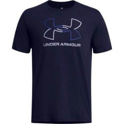 Koszulka sportowa męska Under Armour Gl Foundation Uodate. Niebieskie buty sportowe męskie Under Armour, z bawełny, bez zapięcia, na fitness i siłownię. Za 182.00 zł.
