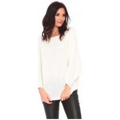 La Belle Parisienne Sweter Damski Caroline L Biały. Białe swetry damskie La Belle Parisienne. Za 129.00 zł.